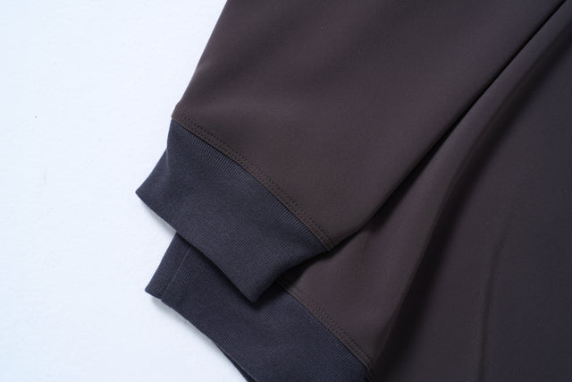 【数量限定カラー】Comfortable long-sleeve polo shirt(charcoal gray)