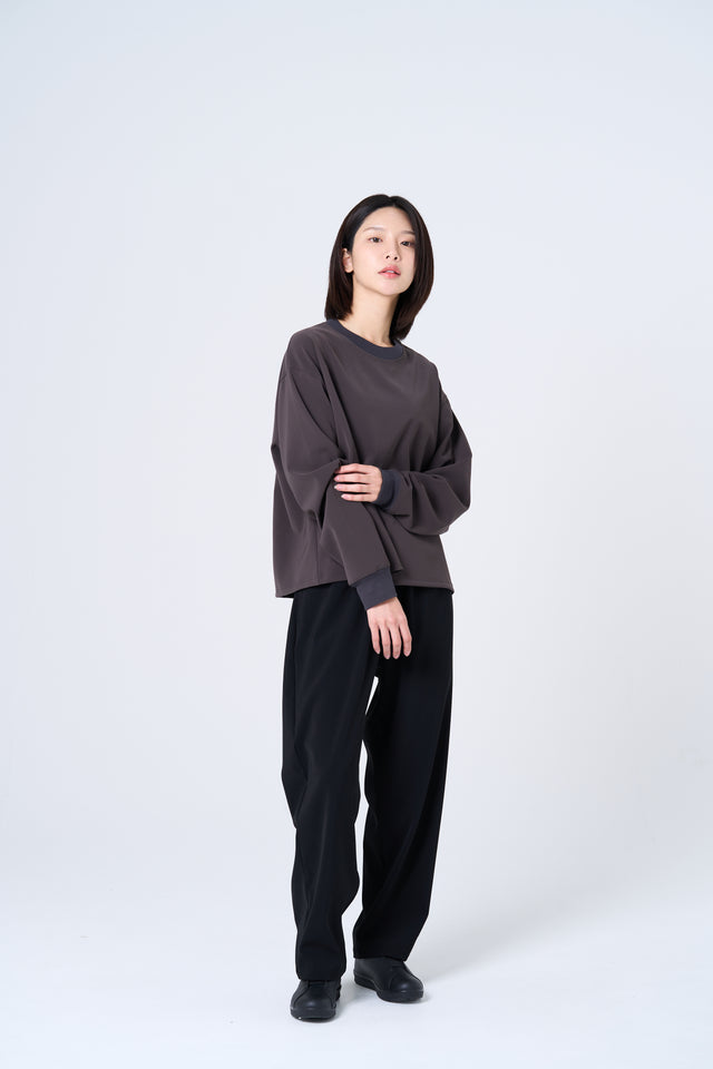 【数量限定カラー】Comfortable long-sleeve T-shirt(charcoal gray)
