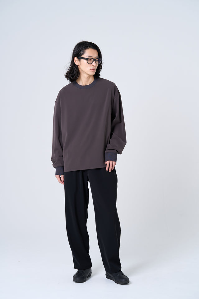 【数量限定カラー】Comfortable long-sleeve T-shirt(charcoal gray)
