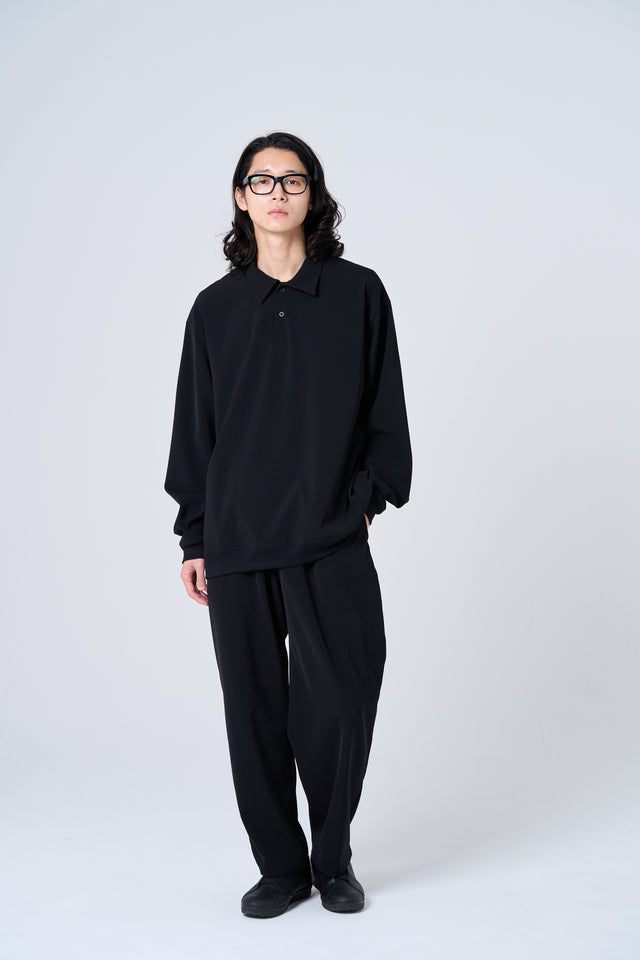 Comfortable long-sleeve polo shirt