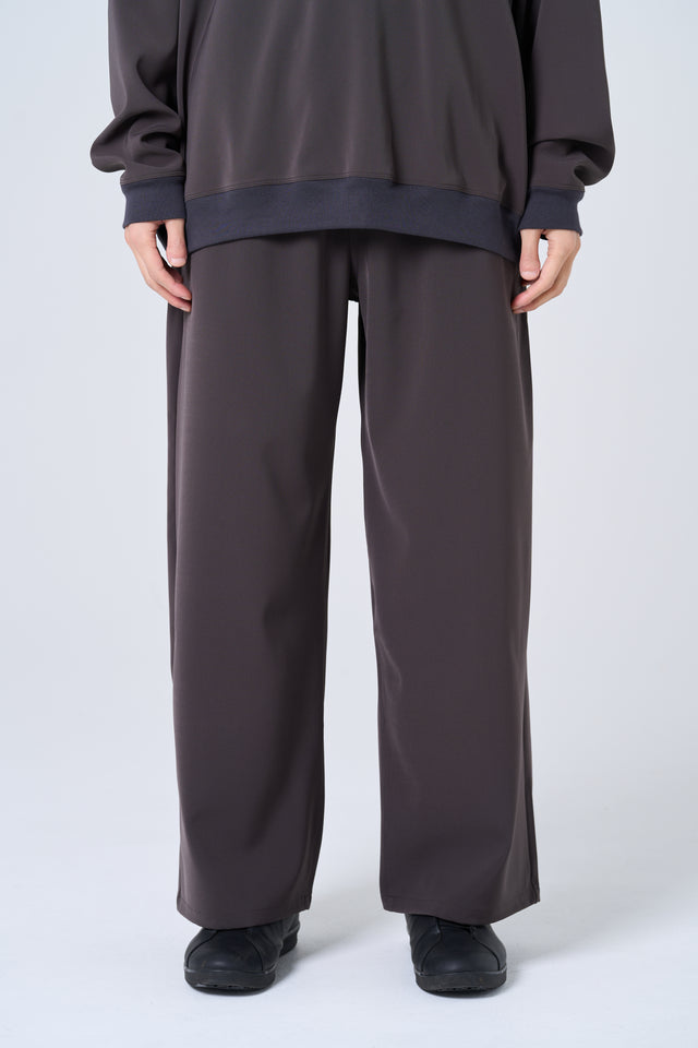 【数量限定カラー】Comfortable long slacks(charcoal gray)