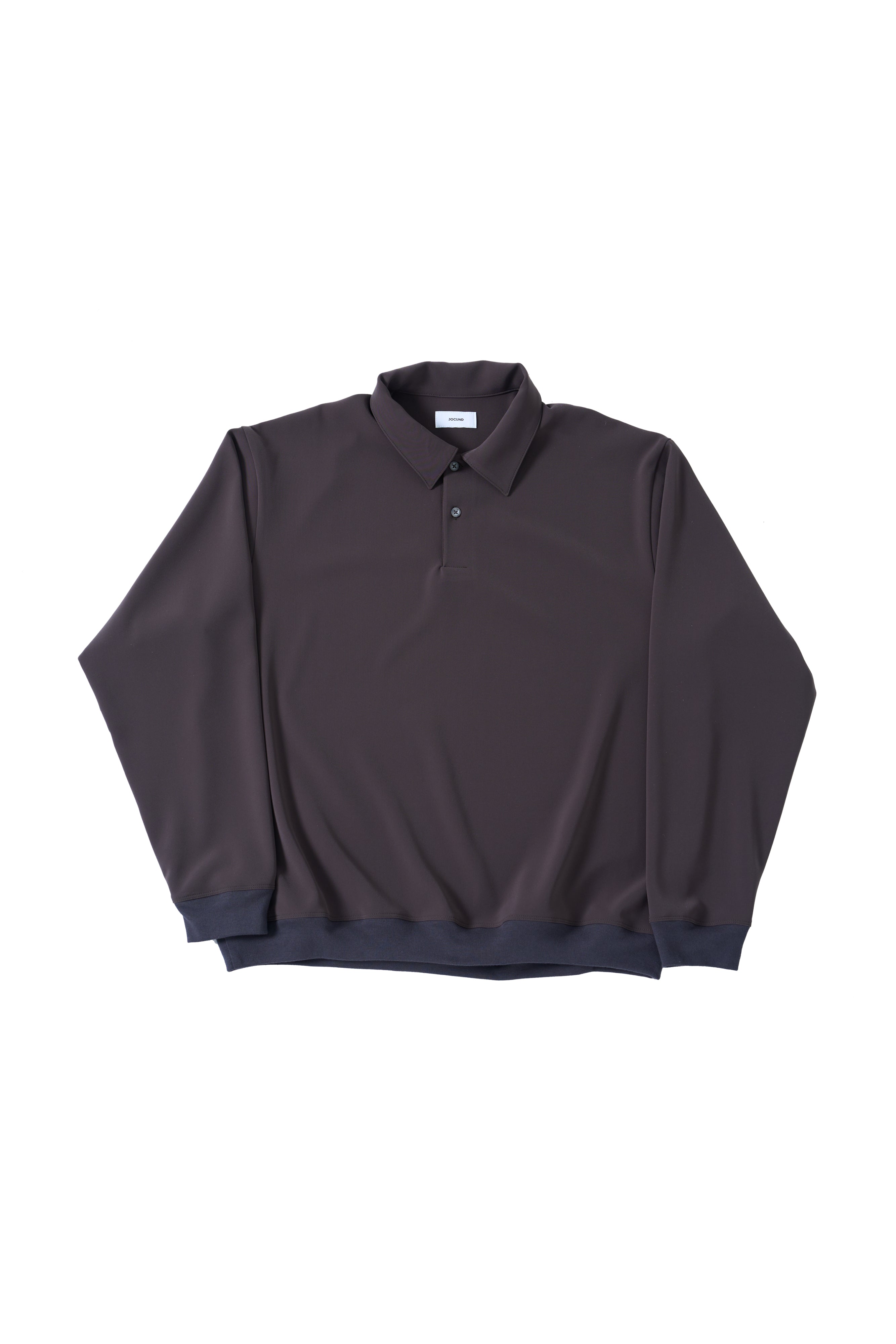 TP-03 Comfortable long-sleeve polo shirt（charcoal gray） – jocund