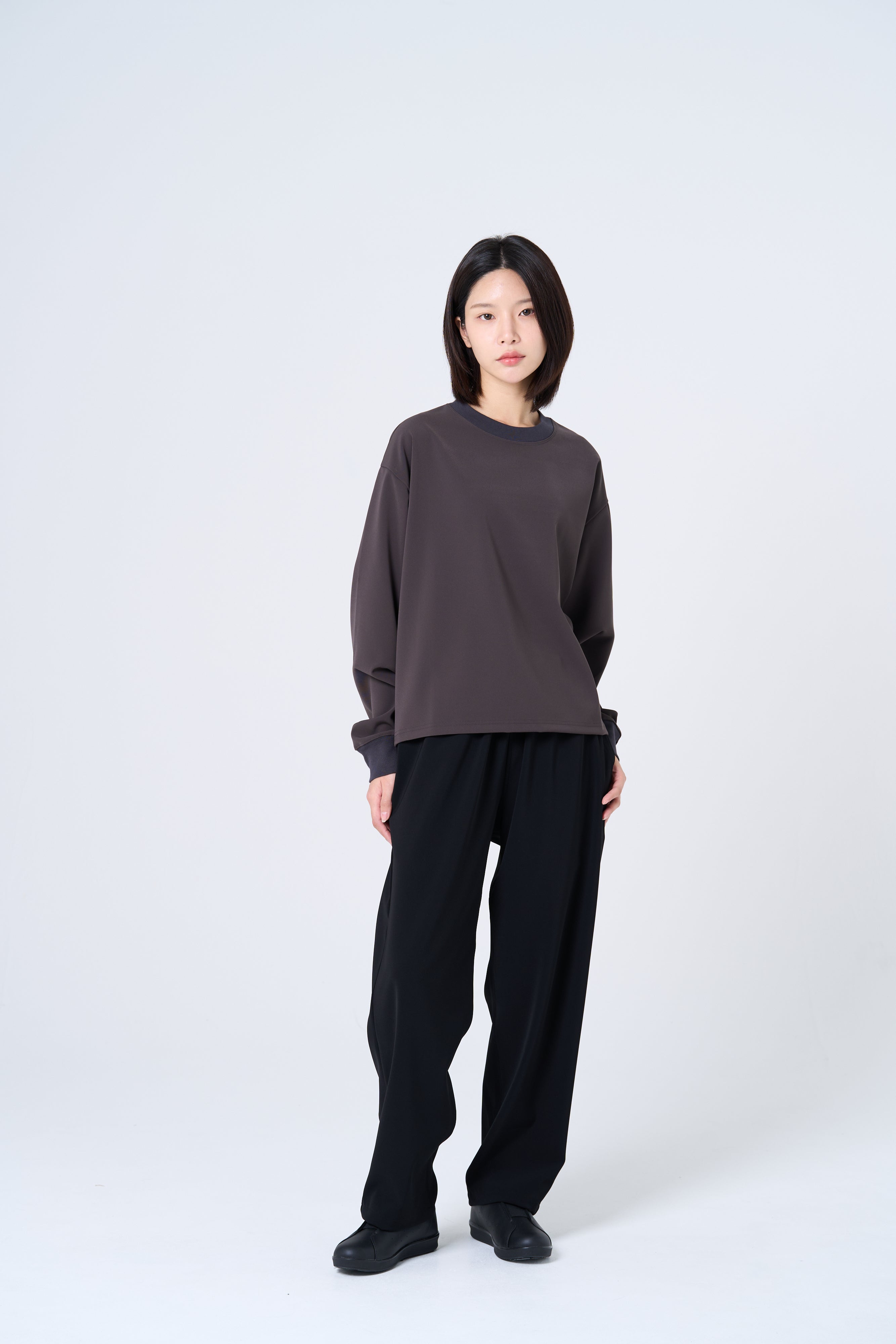 TP-01 Comfortable long-sleeve T-shirt（charcoal gray）