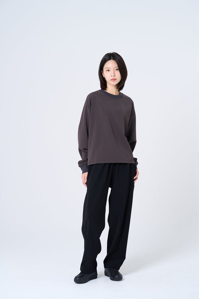 【数量限定カラー】Comfortable long-sleeve T-shirt（charcoal gray）
