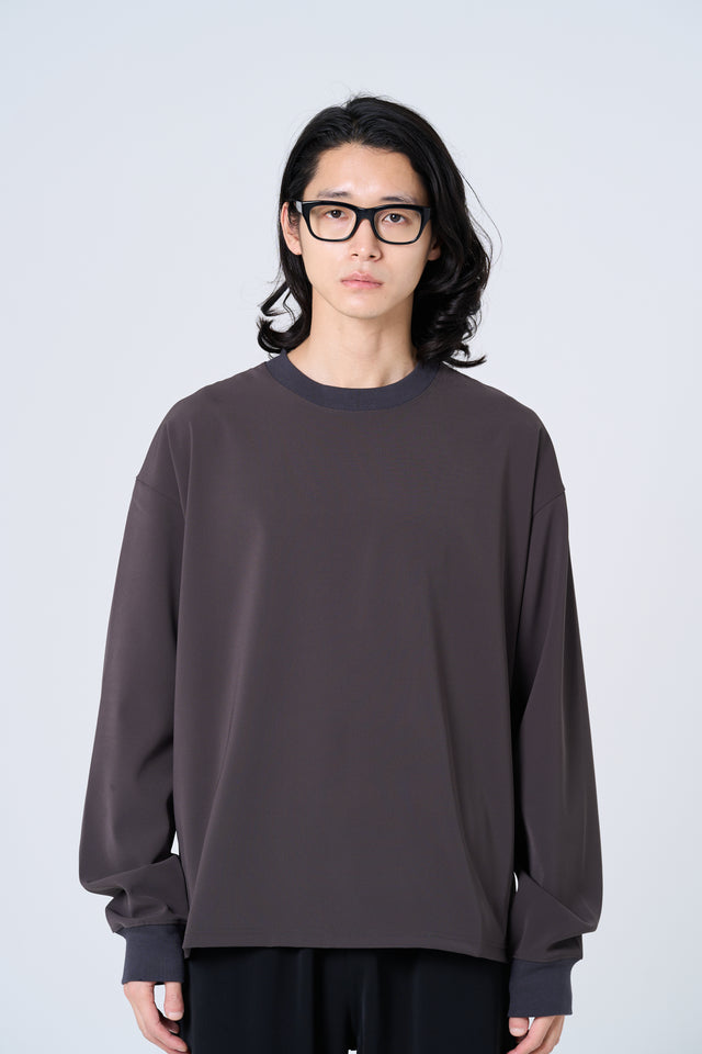 【数量限定カラー】Comfortable long-sleeve T-shirt（charcoal gray）