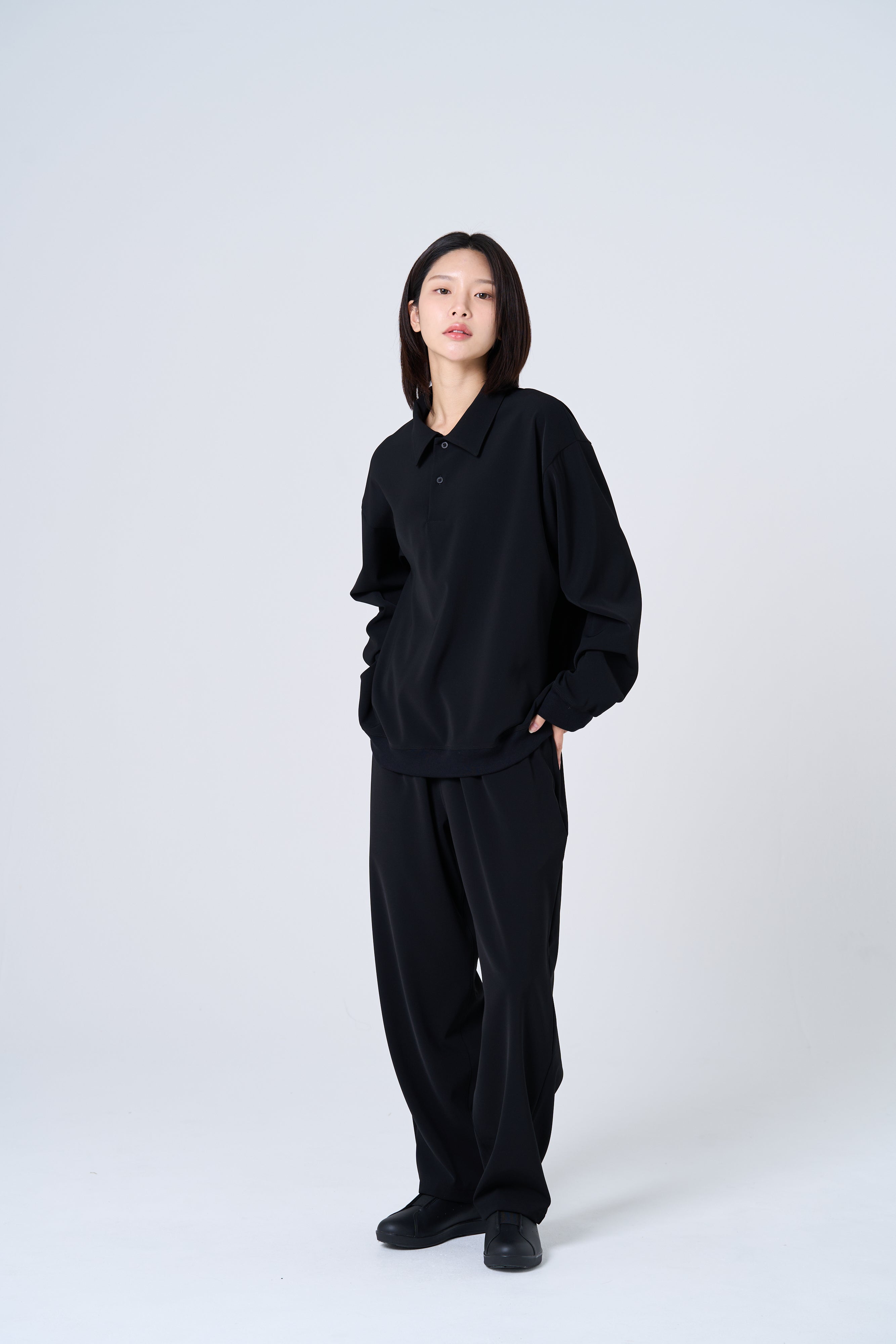 TP-03 Comfortable long-sleeve polo shirt – jocund