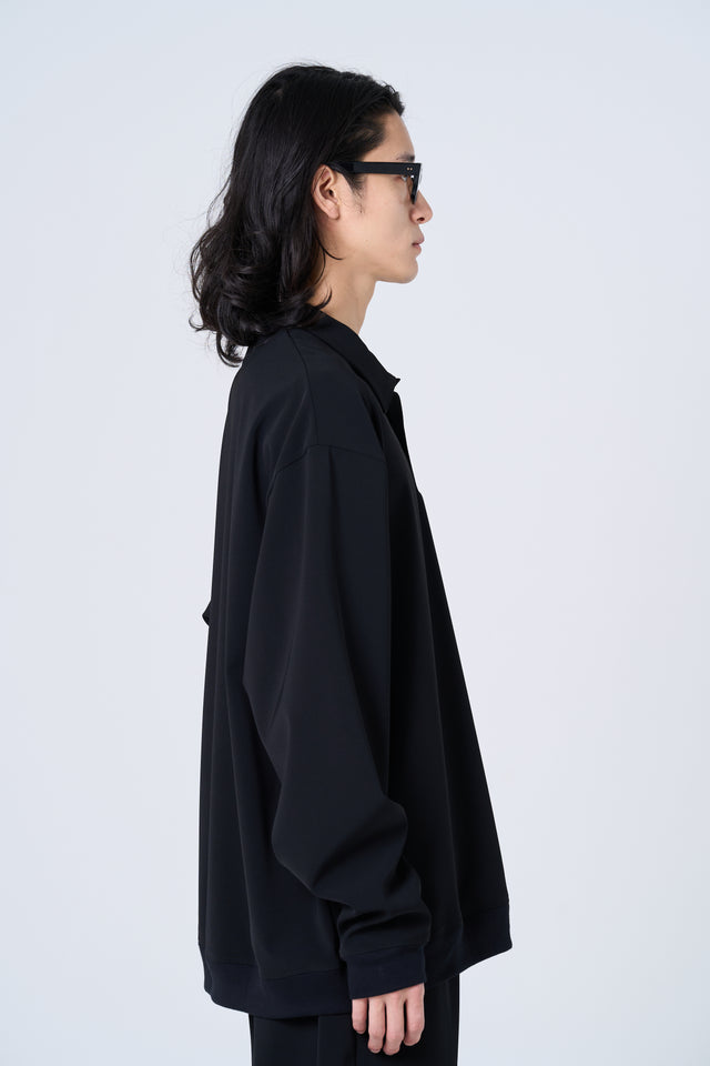 Comfortable long-sleeve polo shirt