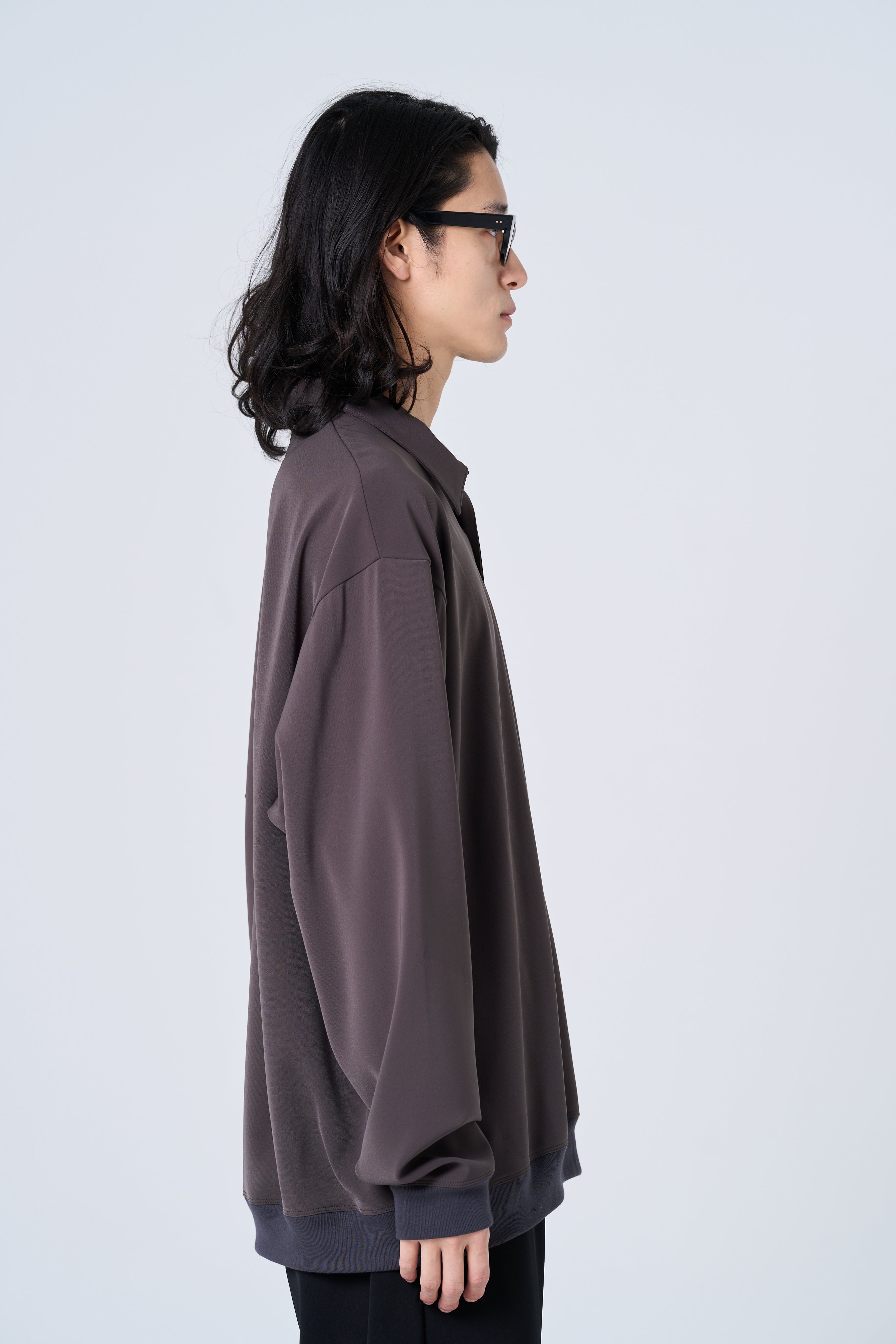 TP-03 Comfortable long-sleeve polo shirt（charcoal gray）