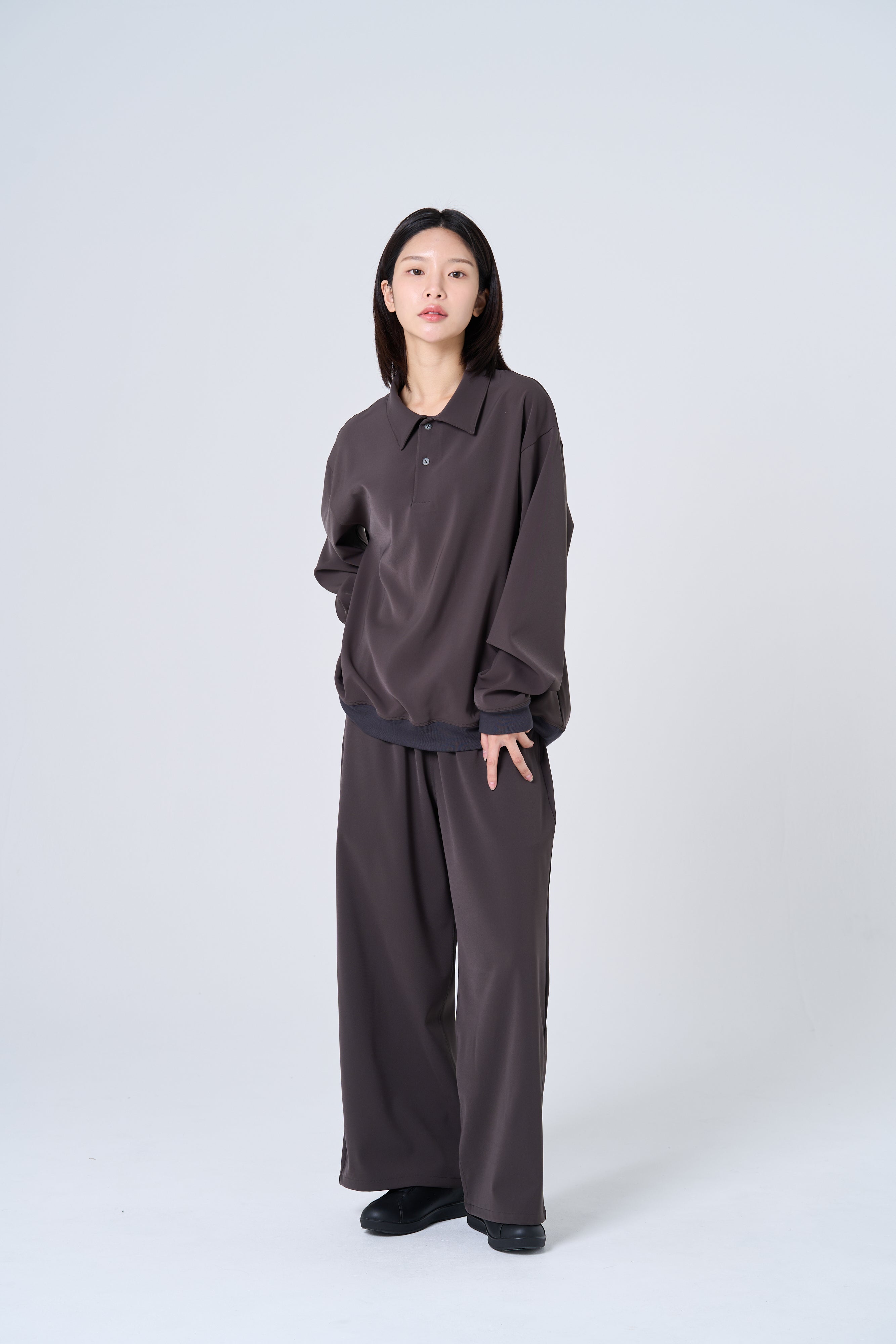 BT-01 Comfortable long slacks（charcoal gray）