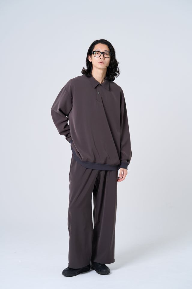 【数量限定カラー】Comfortable long slacks（charcoal gray）