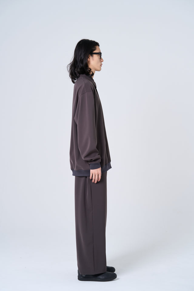 【数量限定カラー】Comfortable long slacks（charcoal gray）