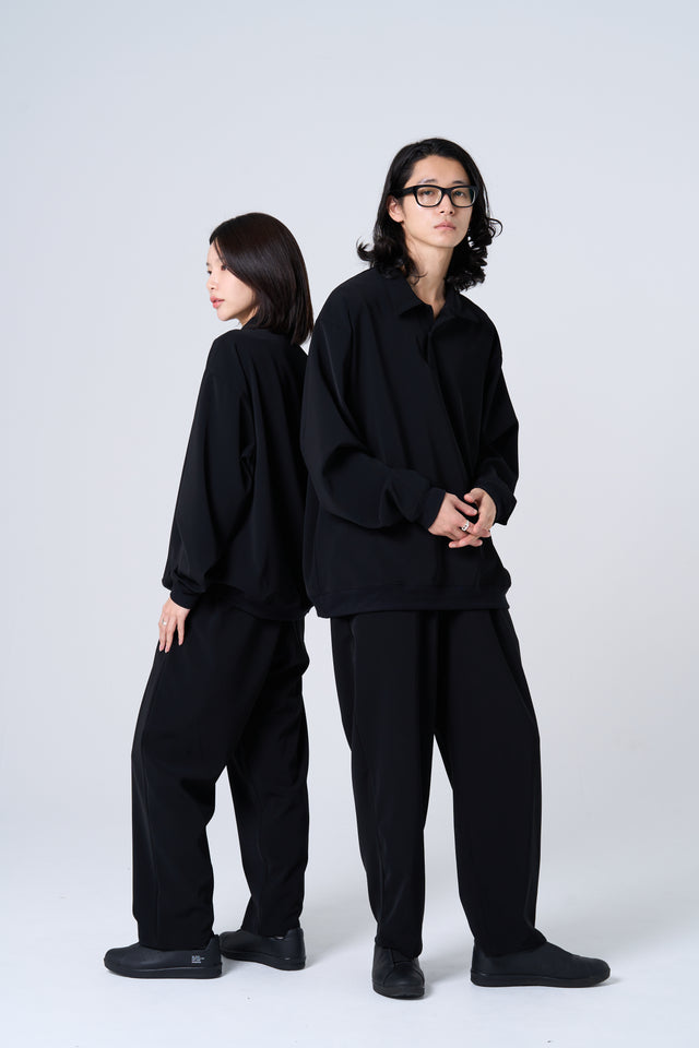 Comfortable long-sleeve polo shirt