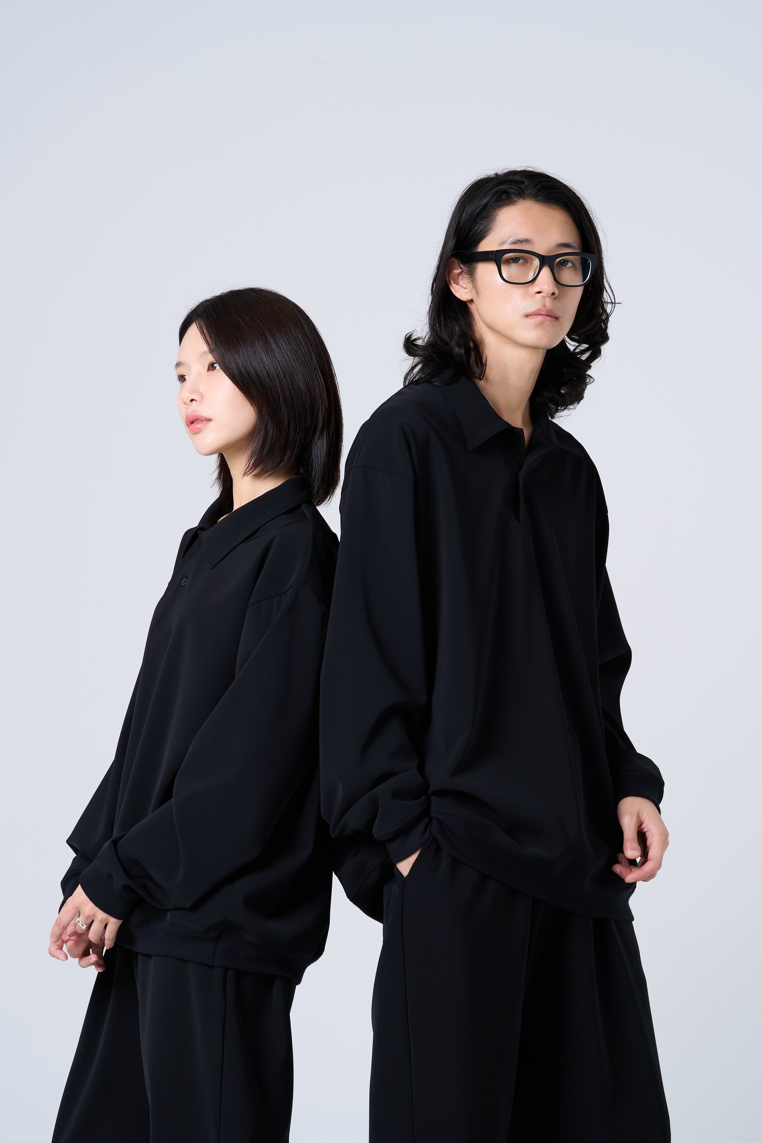 TP-03 Comfortable long-sleeve polo shirt – jocund