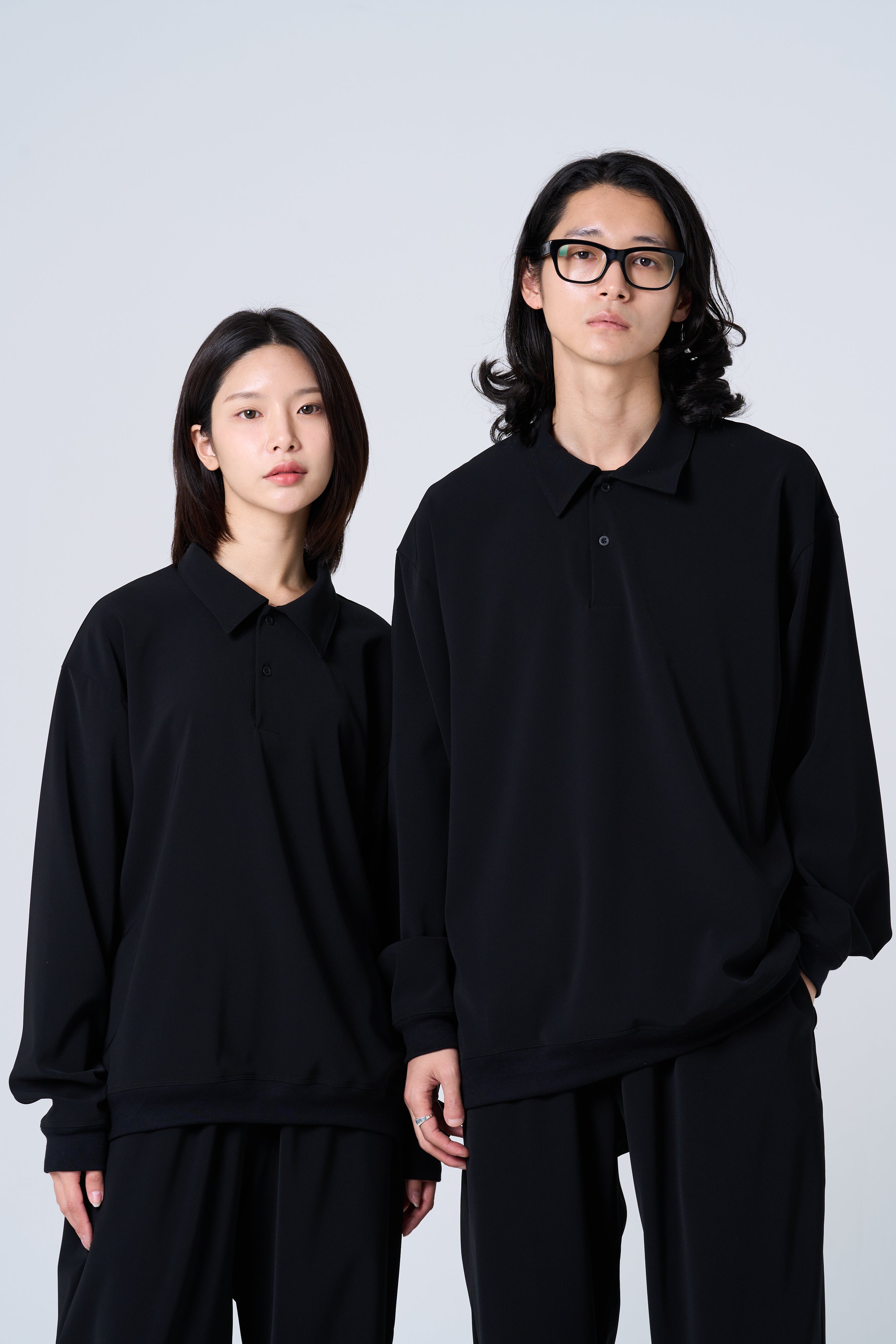 TP-03 Comfortable long-sleeve polo shirt – jocund